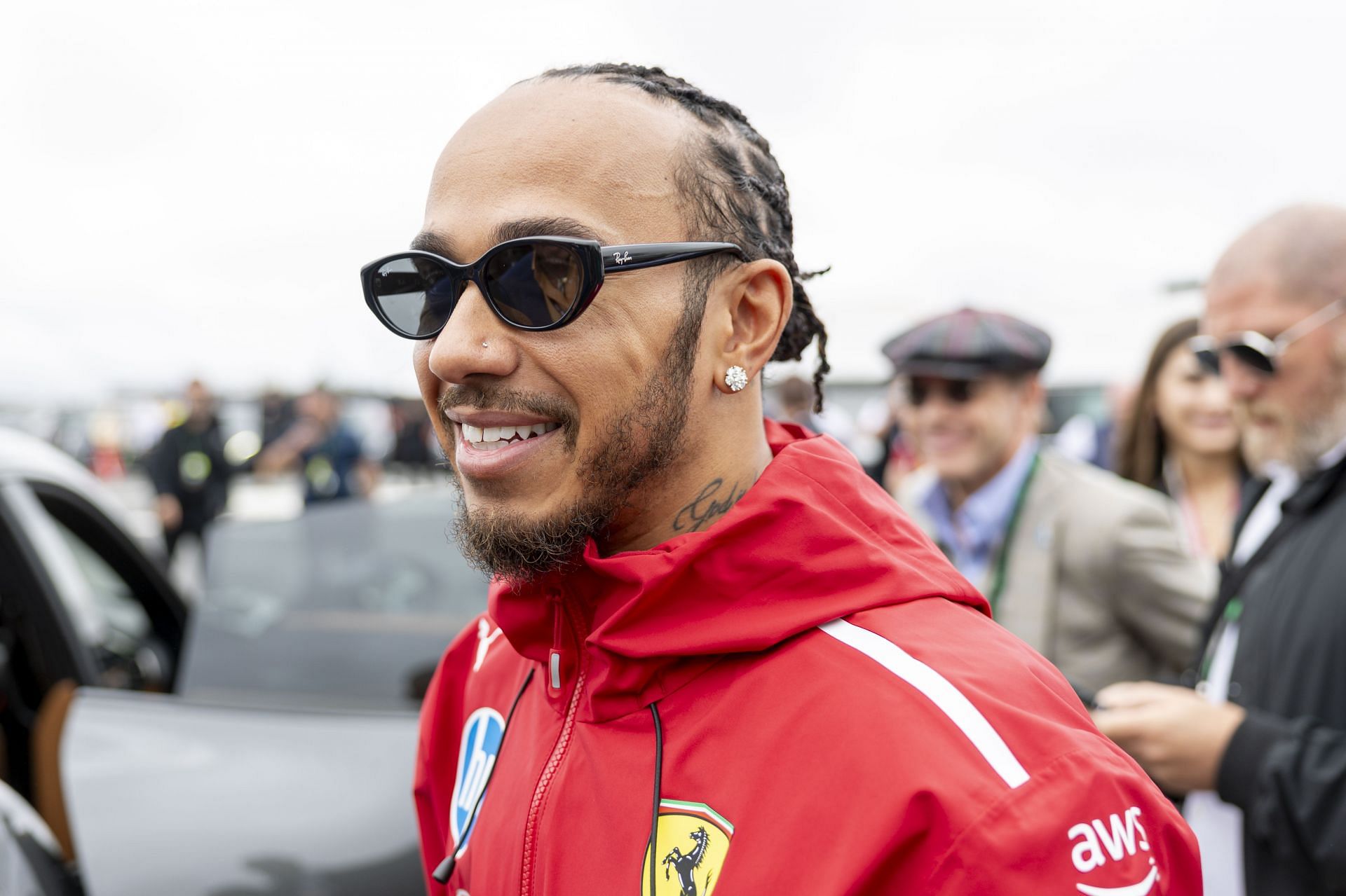 Lewis Hamilton of the United Kingdom and Team Scuderia Ferrari (44) before the F1 Grand Prix of Great Britain on July 06, 2025 at Silverstone Circuit - Source: Getty Images